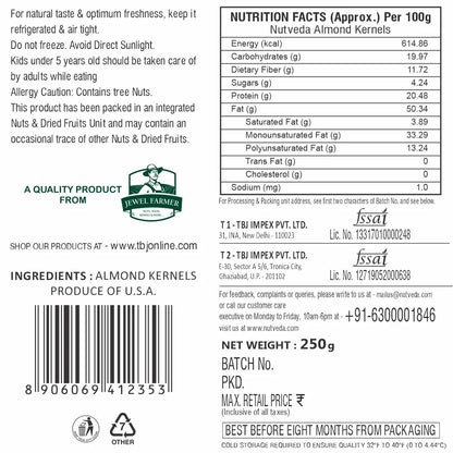 California Almonds - 250g