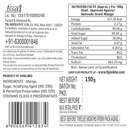 Dried Mango - 150g
