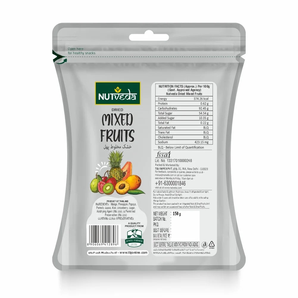 Dried Mixed Fruits - 150g