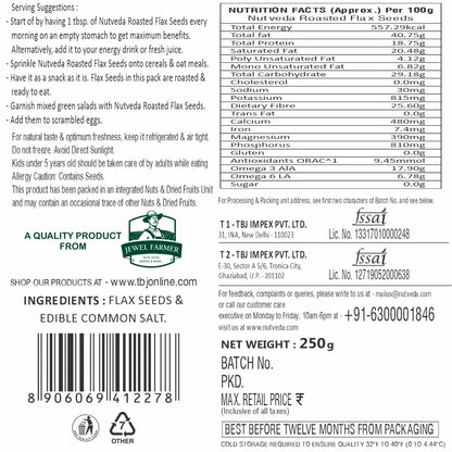 Roasted Flax Seeds - 250g