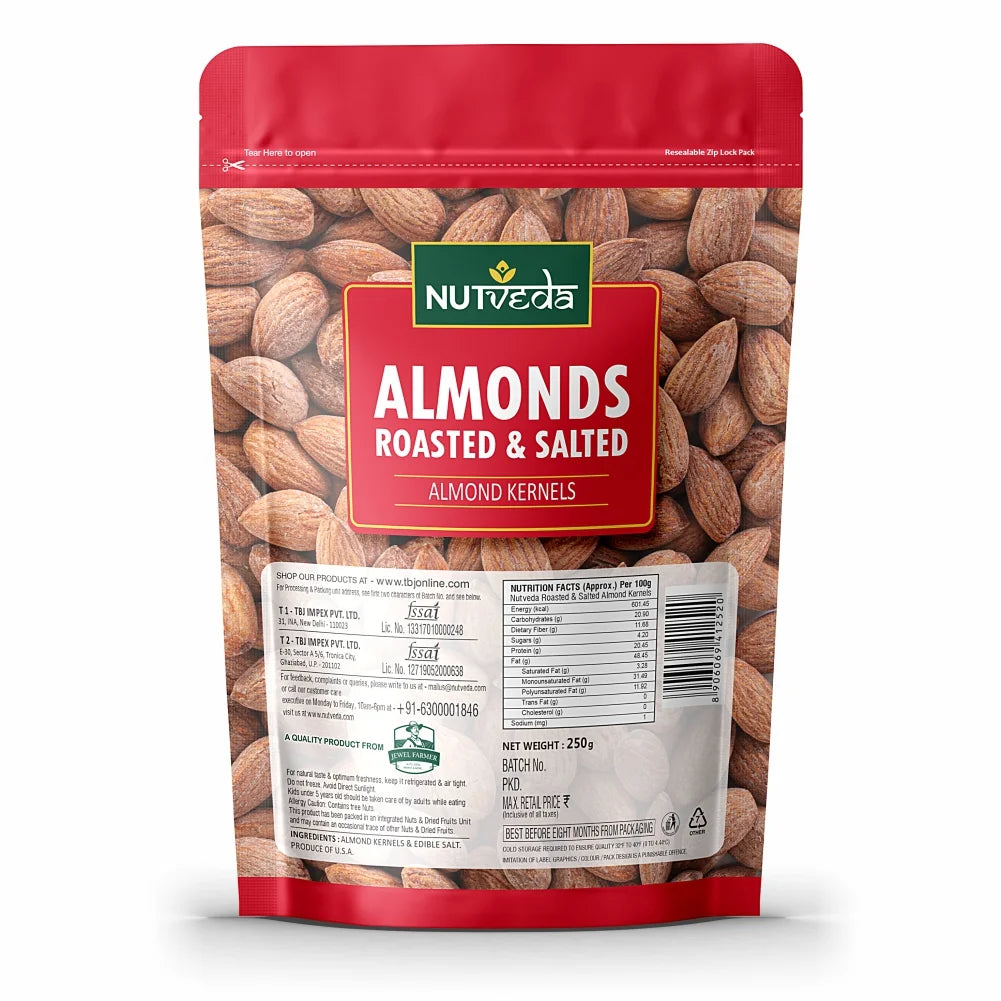 Roasted & Salted Almonds - 250g