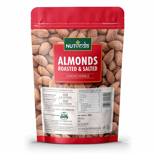 Roasted & Salted Almonds - 250g