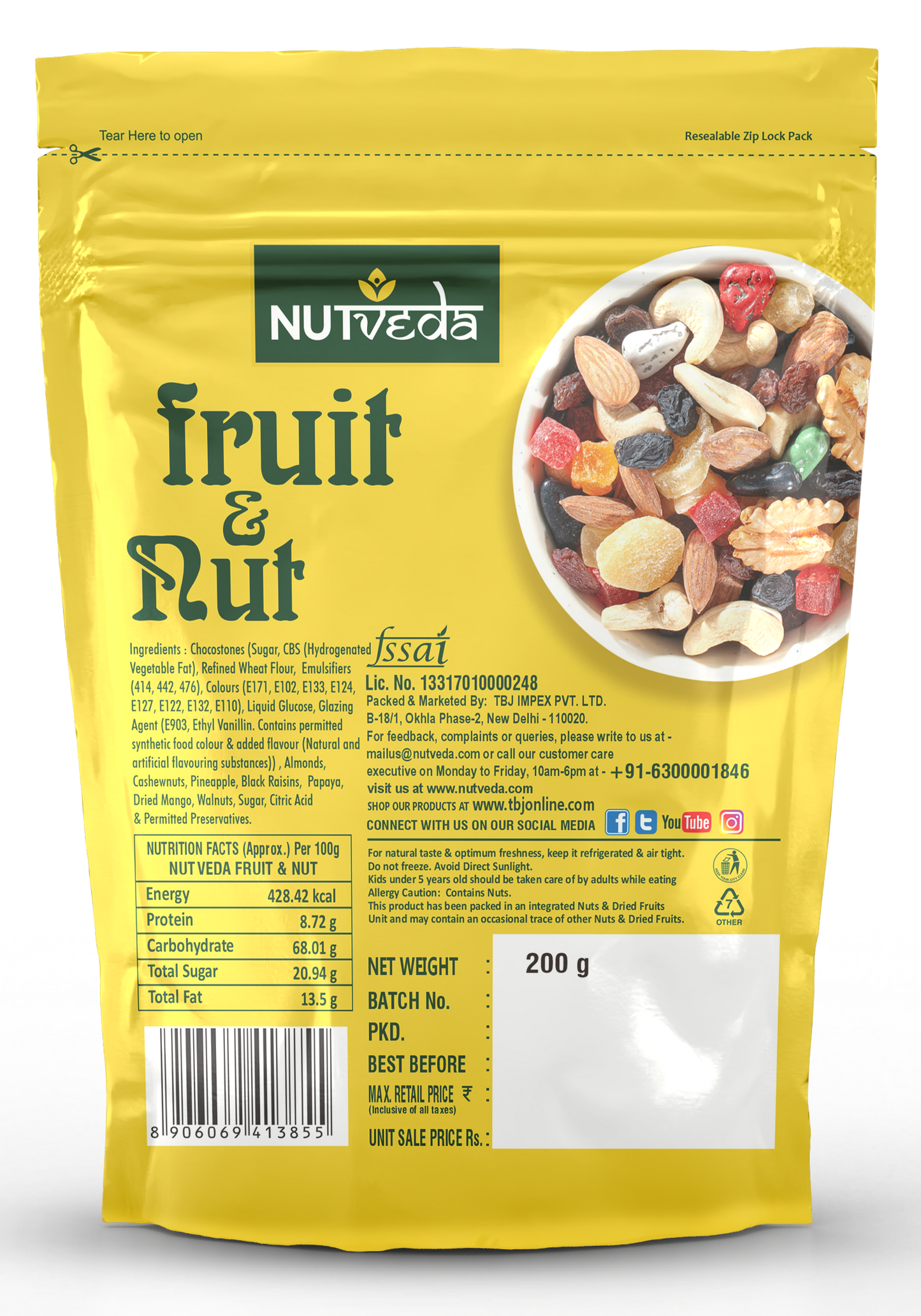 Fruit & Nut - 200g
